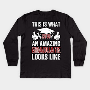 This_s What An Amazing Graduate Looks Like 2019 Graduation Tee Kids Long Sleeve T-Shirt